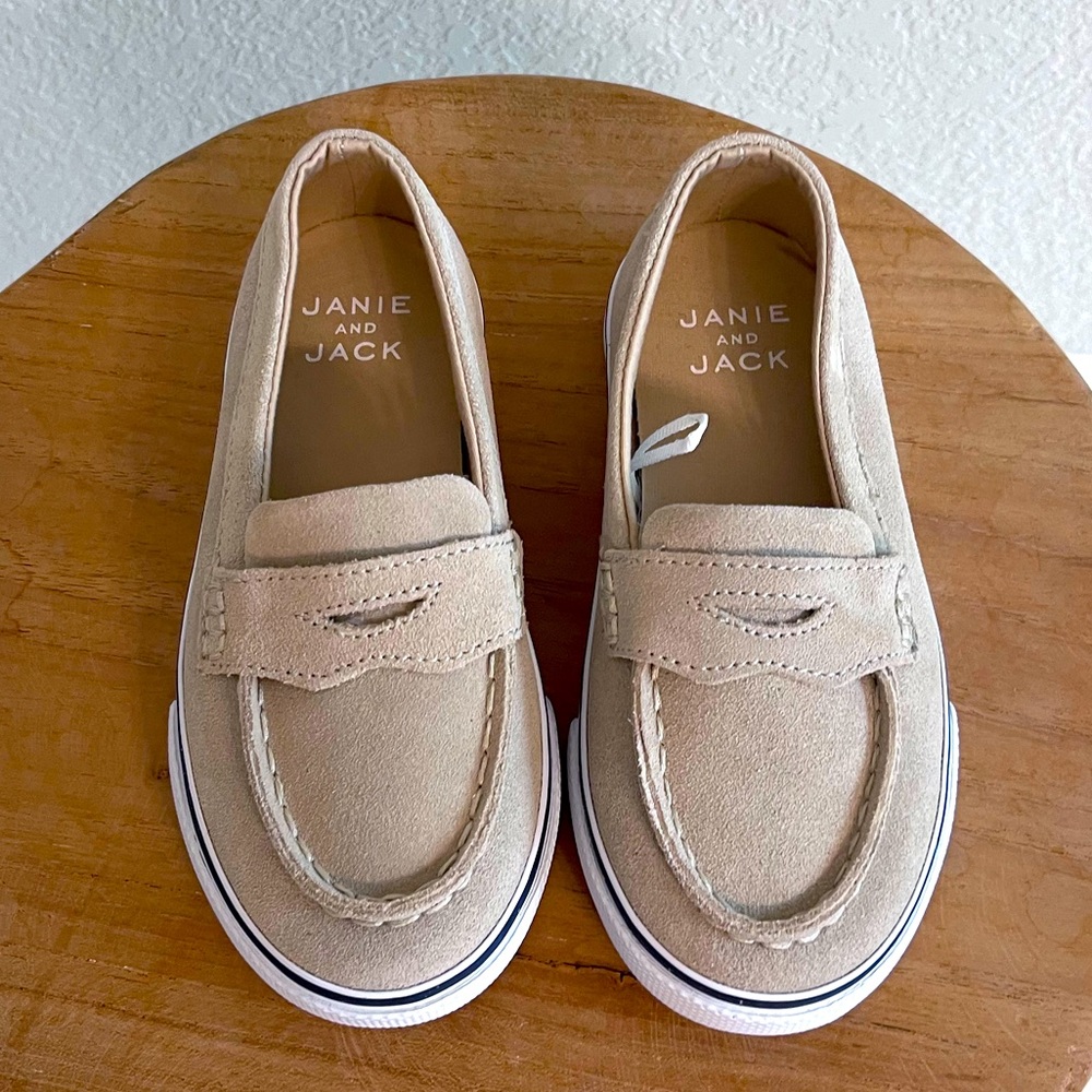 NWOT Janie and Jack leather slip on. Size 9